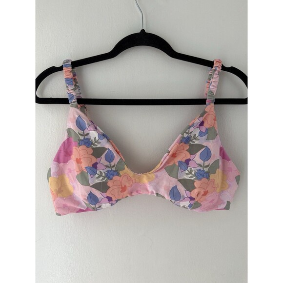 Dippin Daisy’s Women’s XL Bikini Floral Top And High Waist High Leg Bottoms - Picture 5 of 8